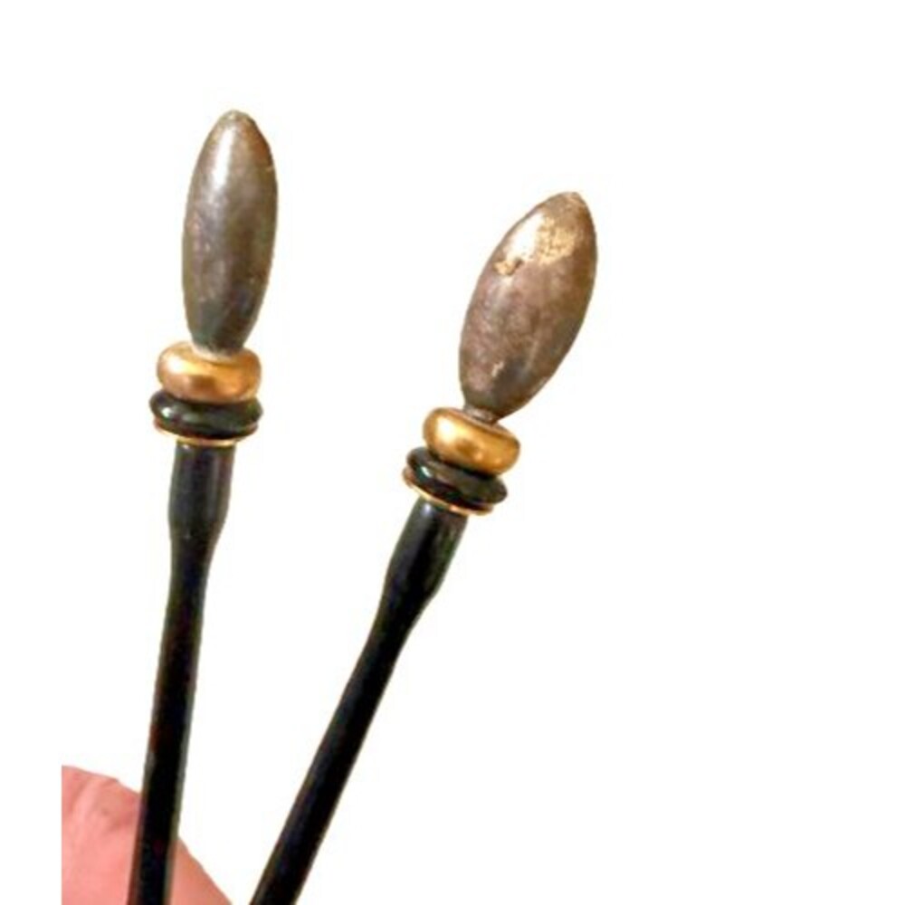 Vintage Shaune Bazner (Mei Fa Collection) Hair Stick Set (2) Made in USA